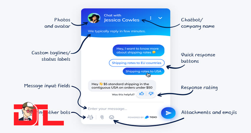 Chatbot interface design