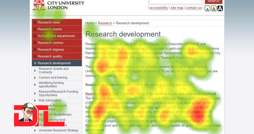 Website heatmap analytics