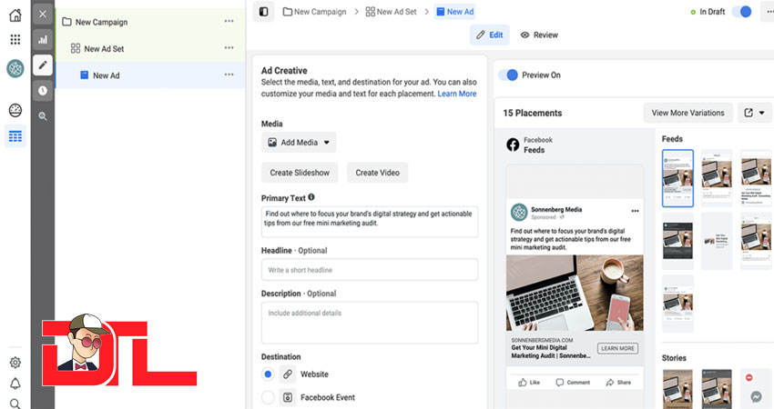 Facebook Ads campaign setup